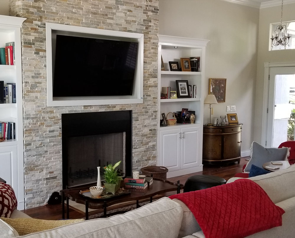 Living room area renovation
